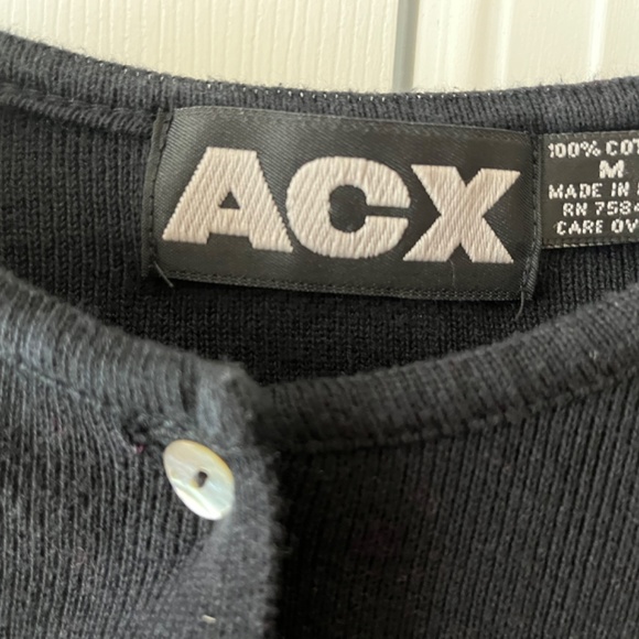 ACX Black Cardigan, Size Medium - Picture 4 of 6